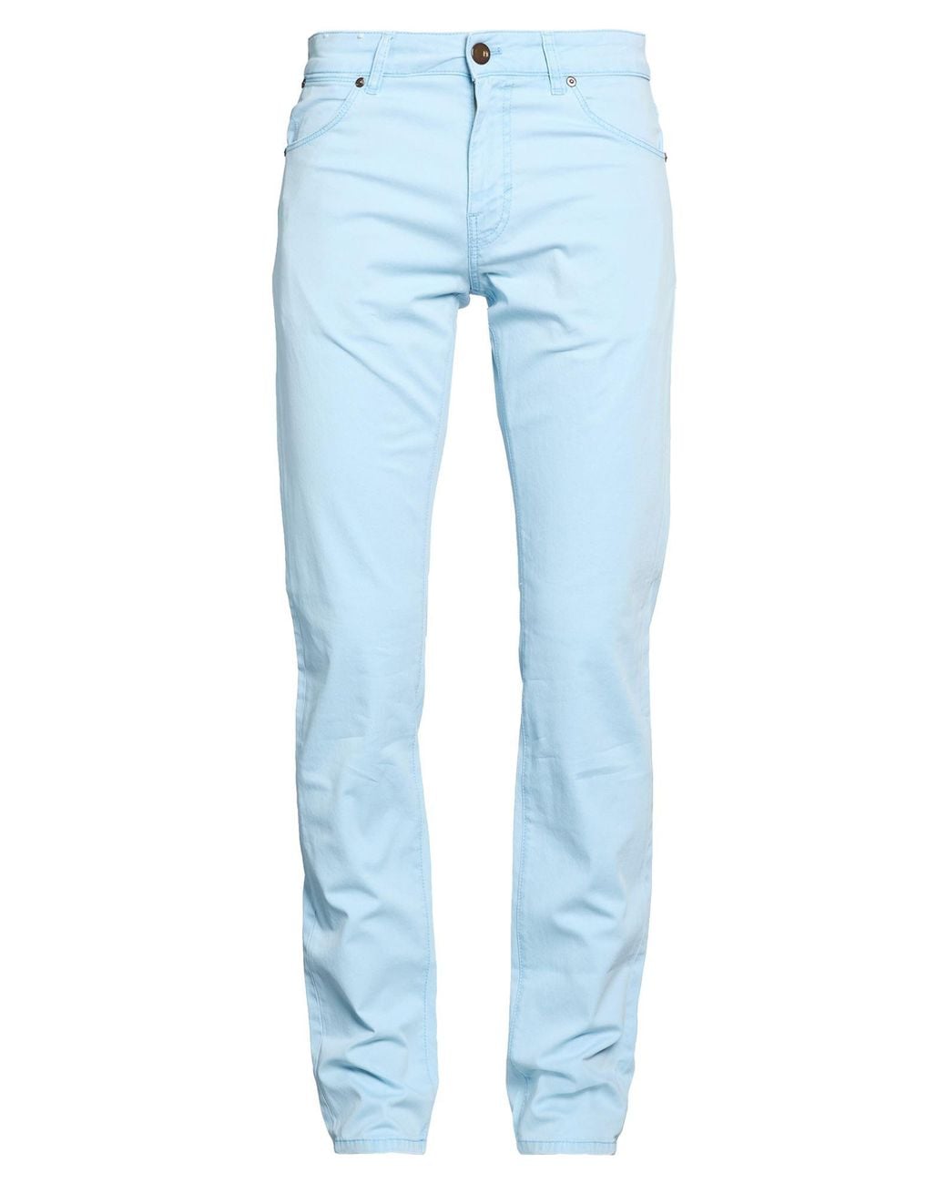 PT Torino Blue Pants Cotton, Elastane for men