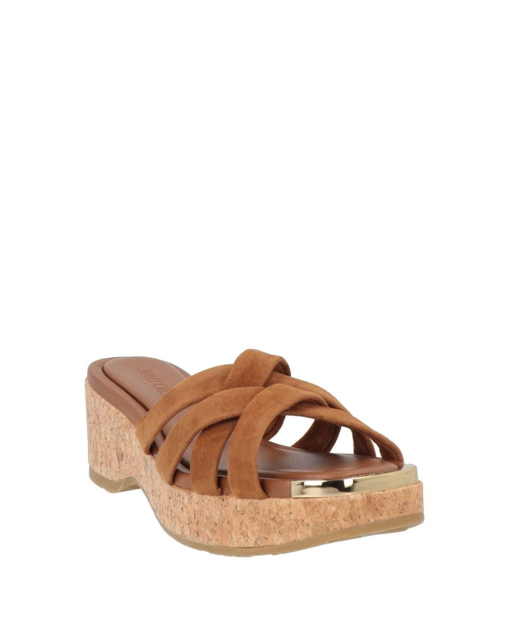 Jimmy Choo Brown Tan Sandals Leather