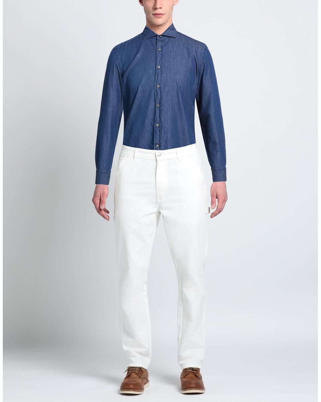 Camisa Vaquera Ghirardelli de hombre de color Blue