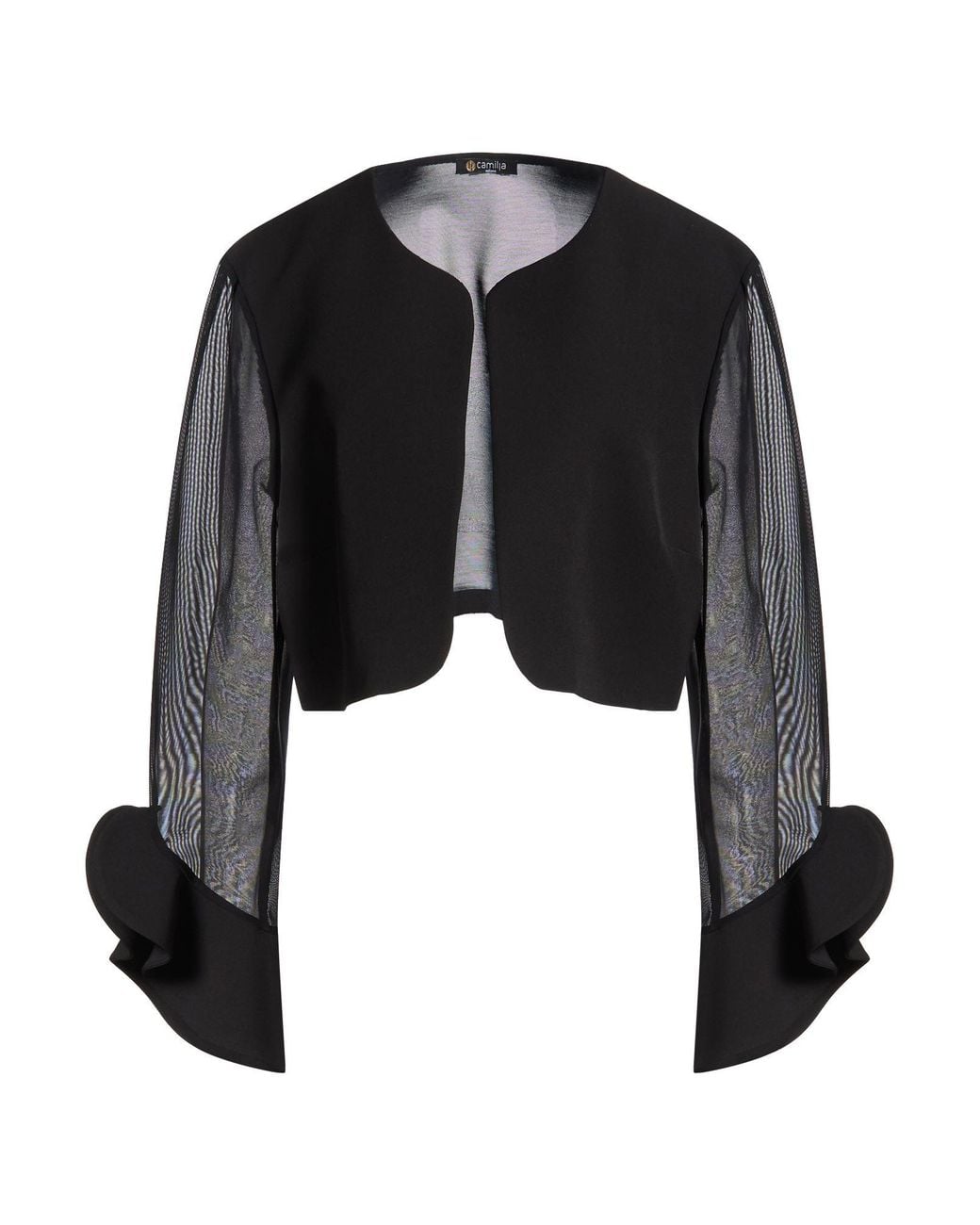 Camilla Black Jacket Polyester, Elastane