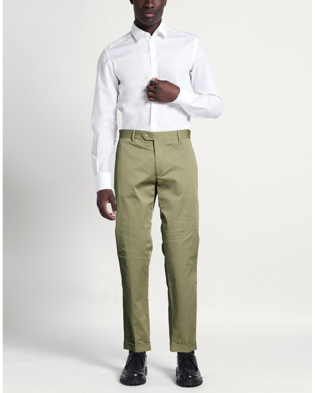 Massimo Rebecchi Green Trouser for men