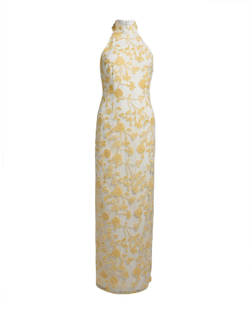 ROTATE BIRGER CHRISTENSEN Metallic Maxi Dress