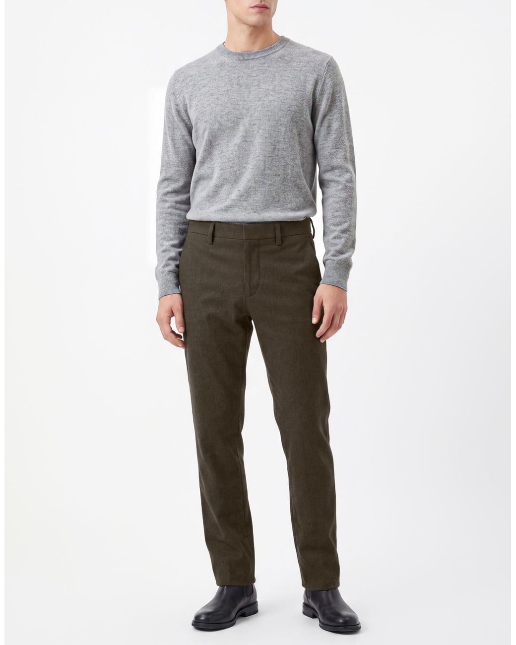 NN07 Gray Dark Pants Polyester, Cotton, Viscose, Elastane for men