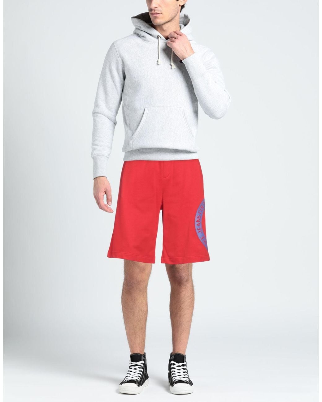 Versace Jeans Couture Red Shorts & Bermuda Shorts Cotton for men