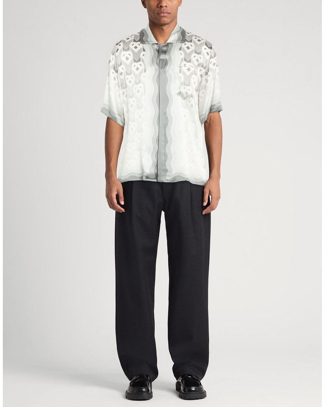 Casablanca White Shirt Silk for men
