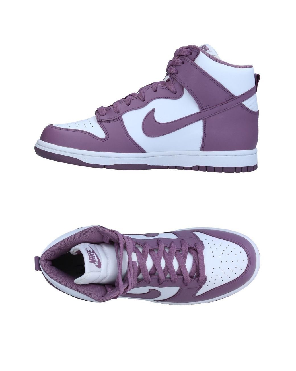 Nike Leather High-tops & Sneakers in Mauve (Purple) | Lyst