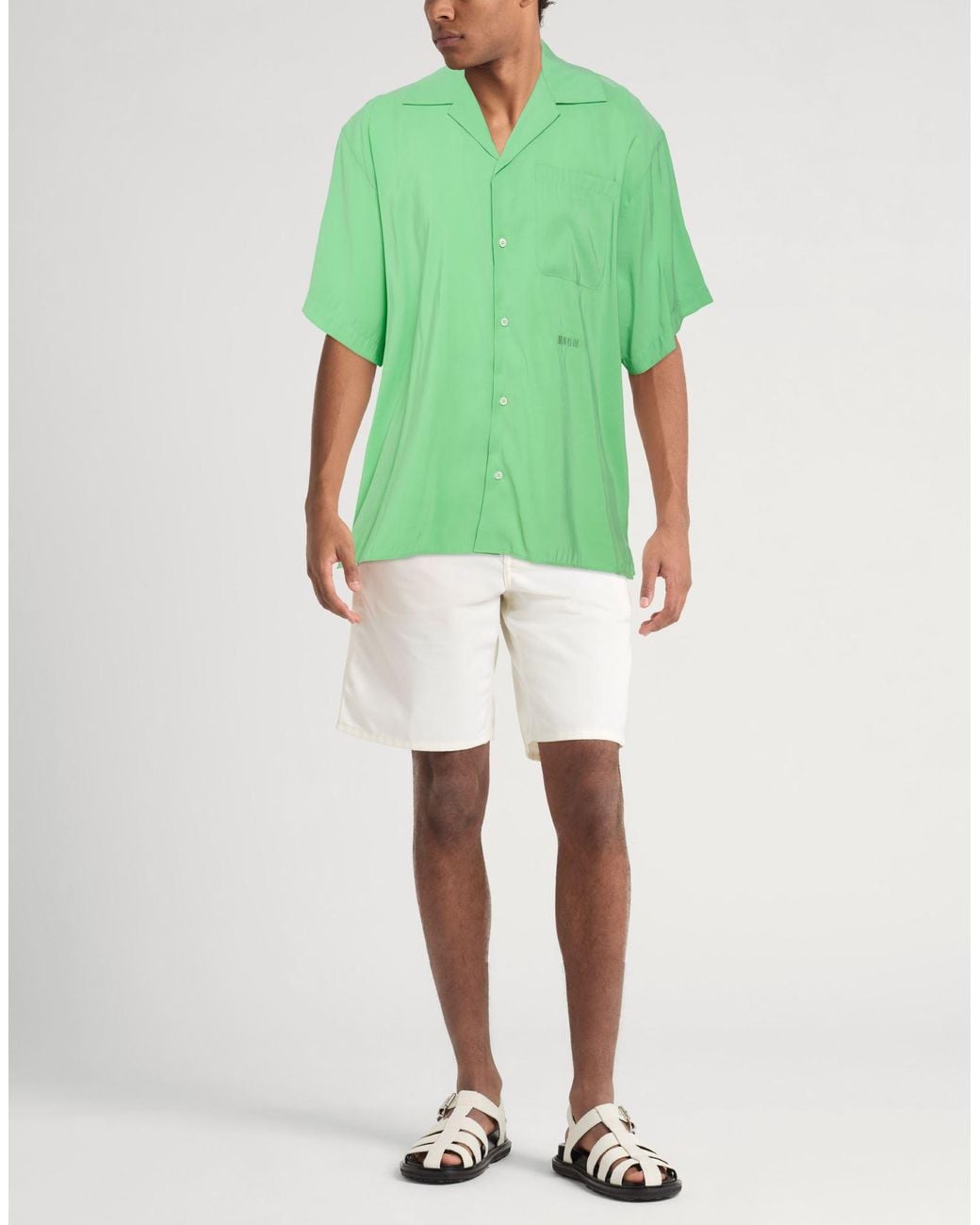 MSGM Hemd in Green für Herren