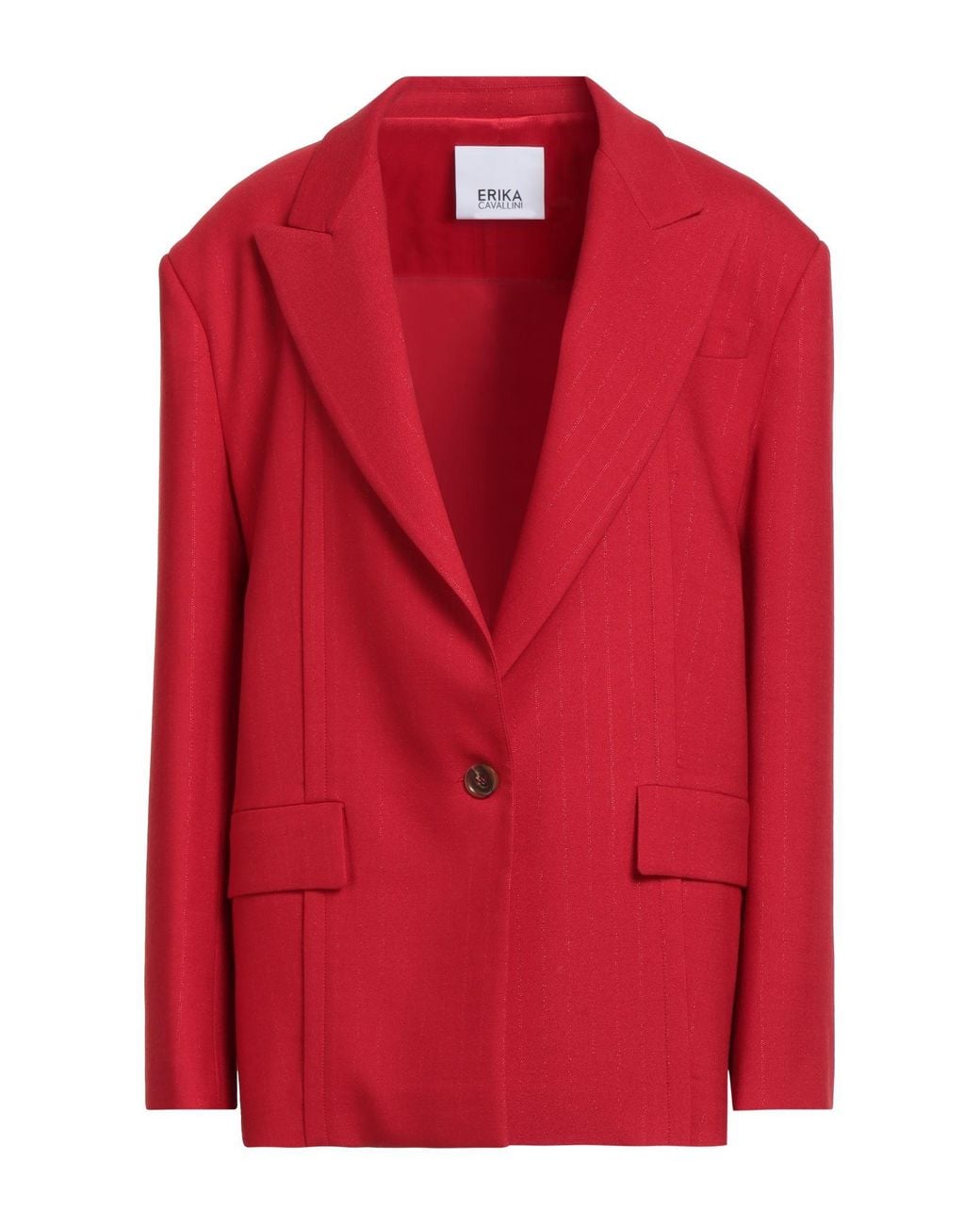 Erika Cavallini Semi Couture Red Blazer