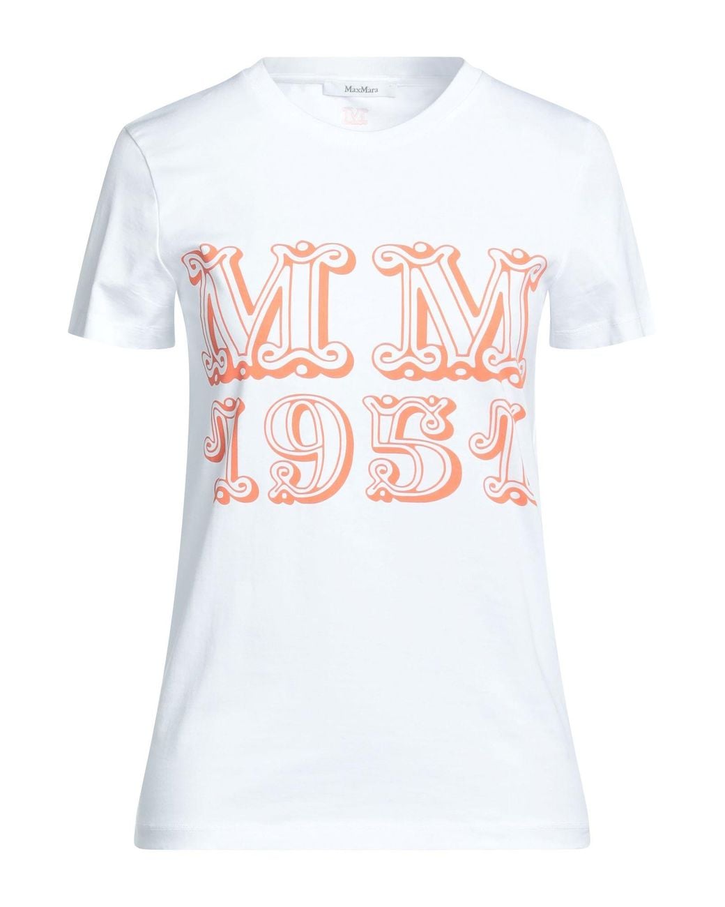Max Mara White T-Shirt With Print