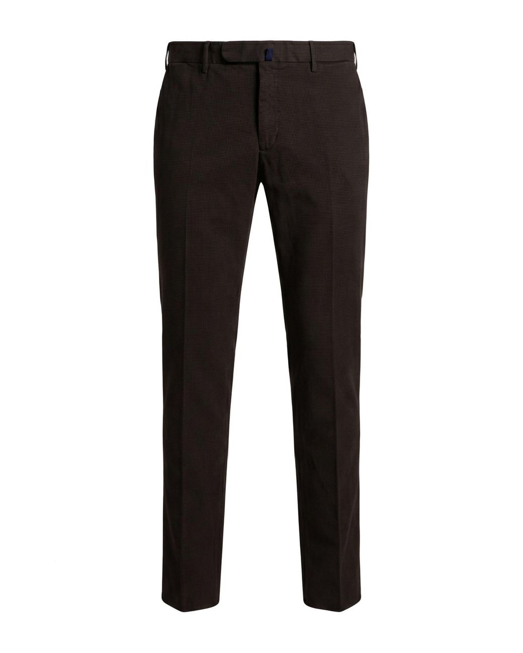Incotex Black Dark Pants Cotton, Elastane for men