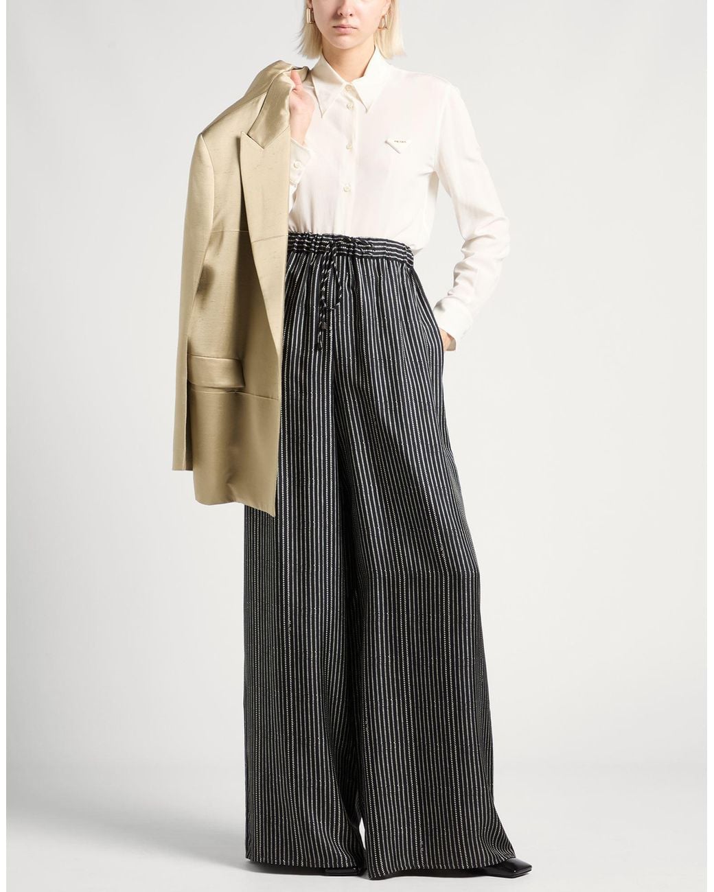 Max Mara Gray Pants Silk