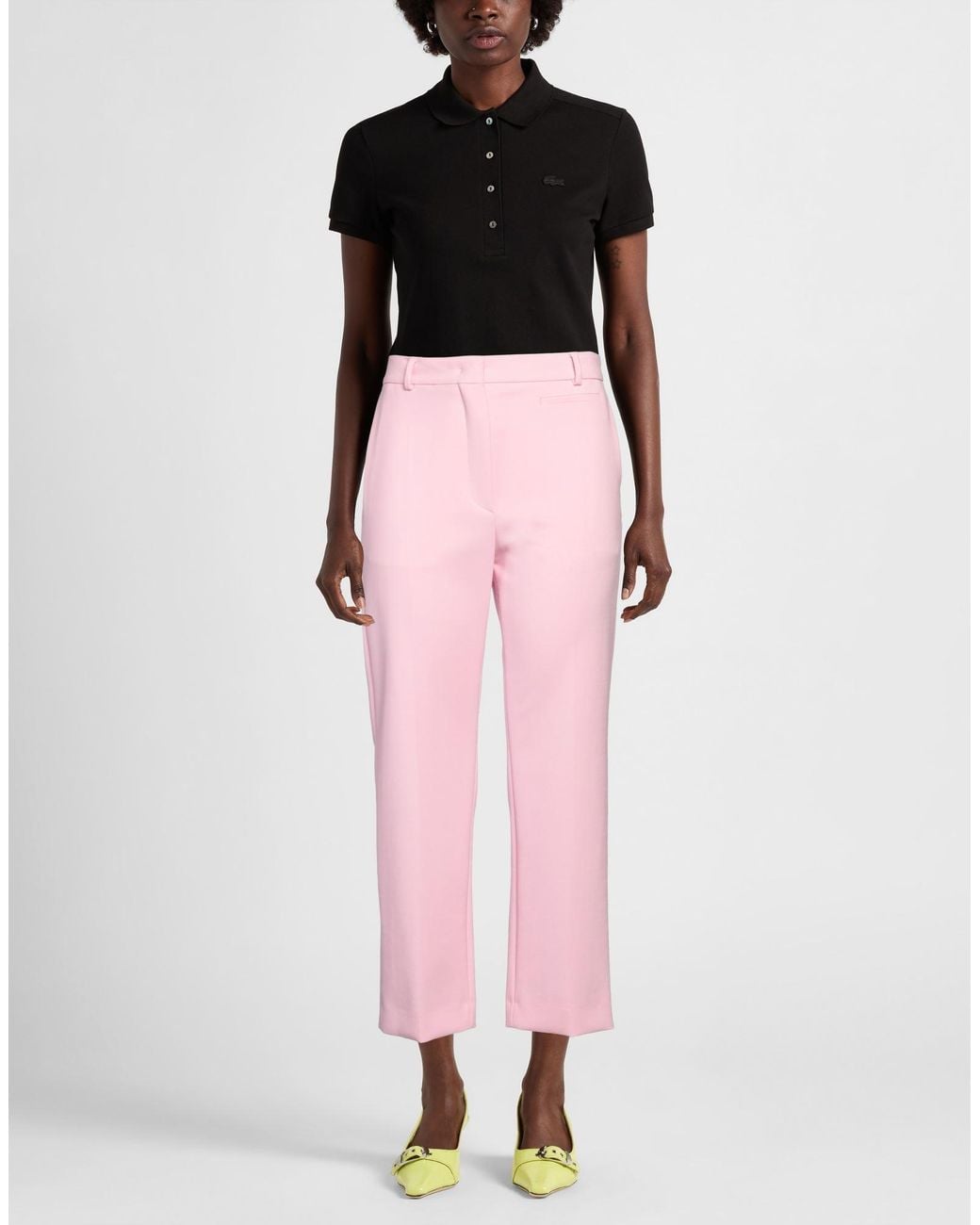 Sportmax Pink Pants Virgin Wool, Elastane