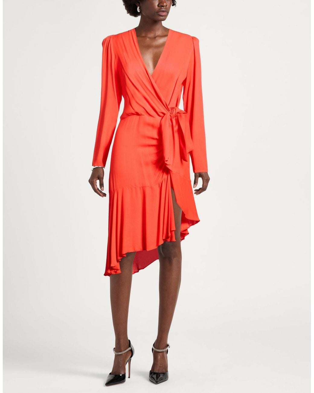 Elisabetta Franchi Red Midi Dresses