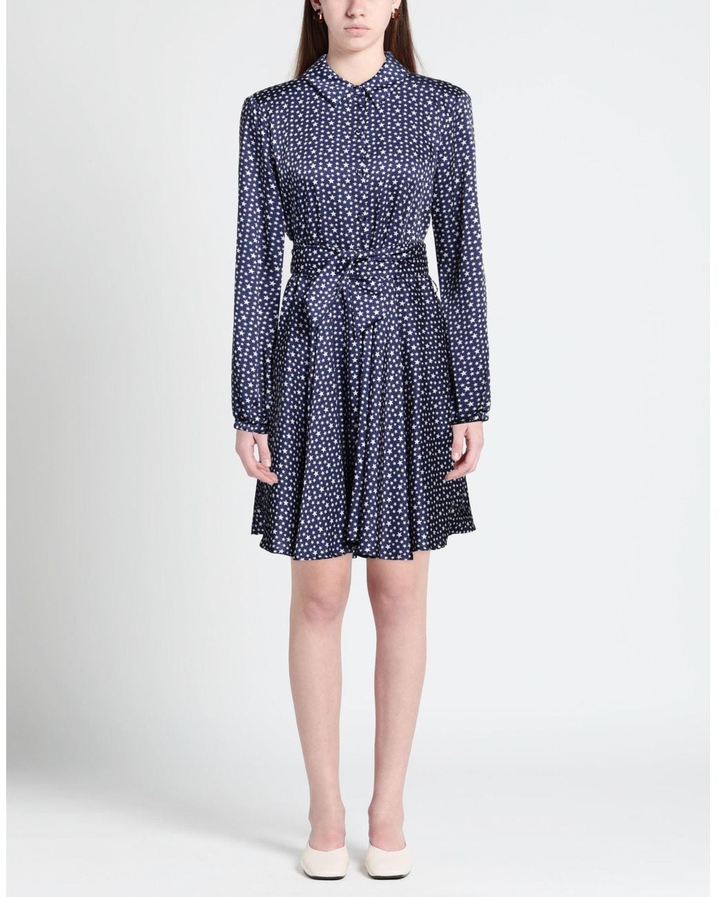 Rebel Queen Blue Mini Dress Polyester