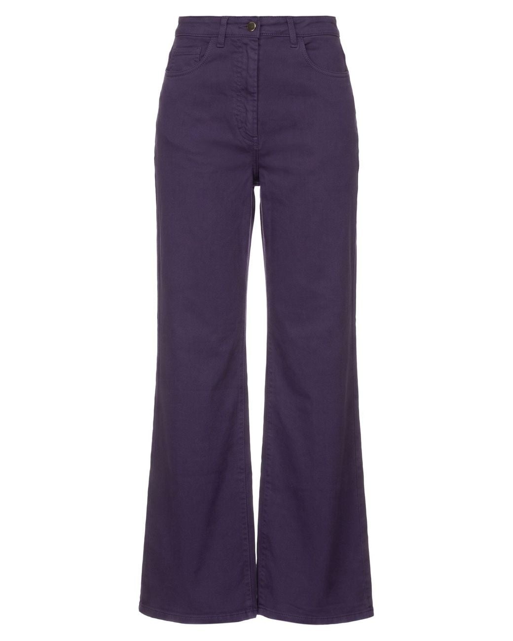 SEVENTY VENEZIA Purple Jeans Cotton, Elastane