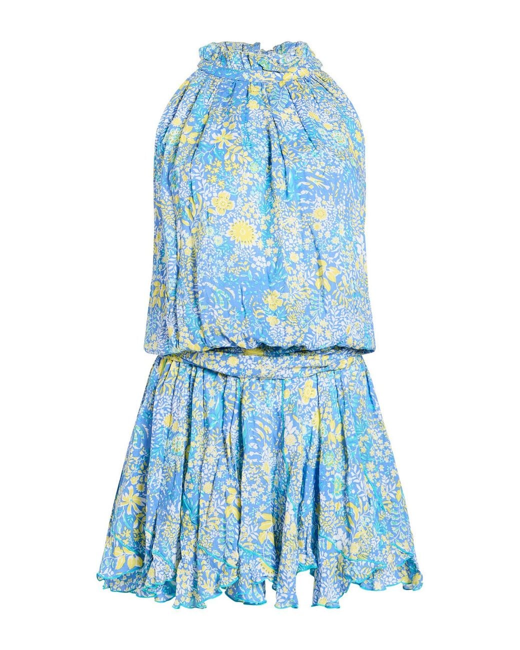 Poupette Blue Light Mini Dress Viscose