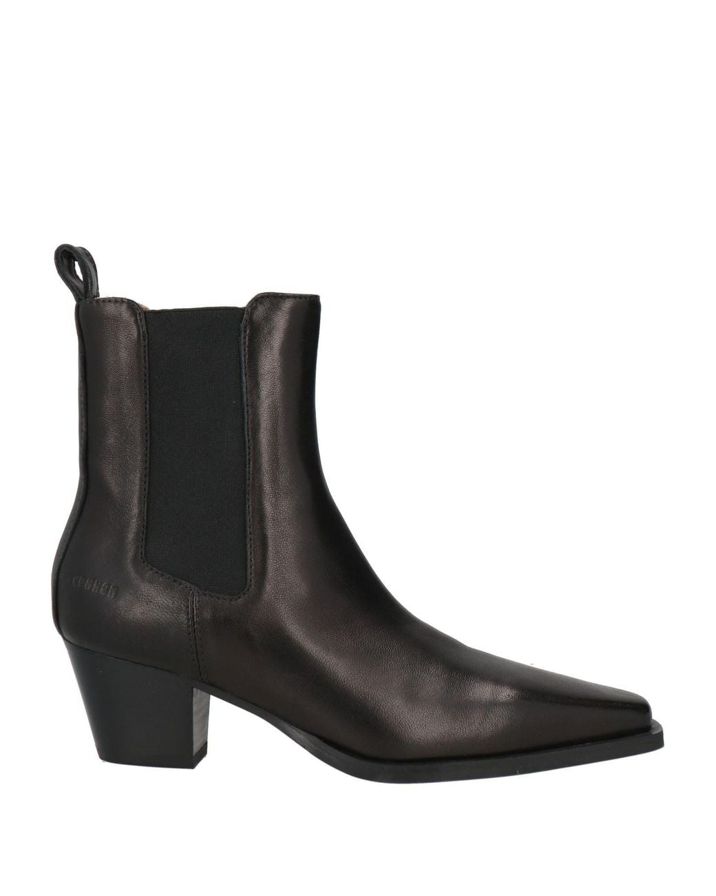 COPENHAGEN Black Ankle Boots Leather