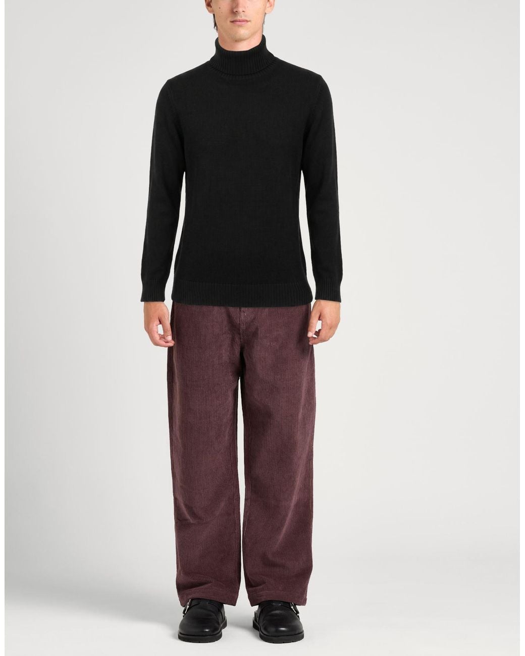 L.b.m. 1911 Black Turtleneck Virgin Wool for men