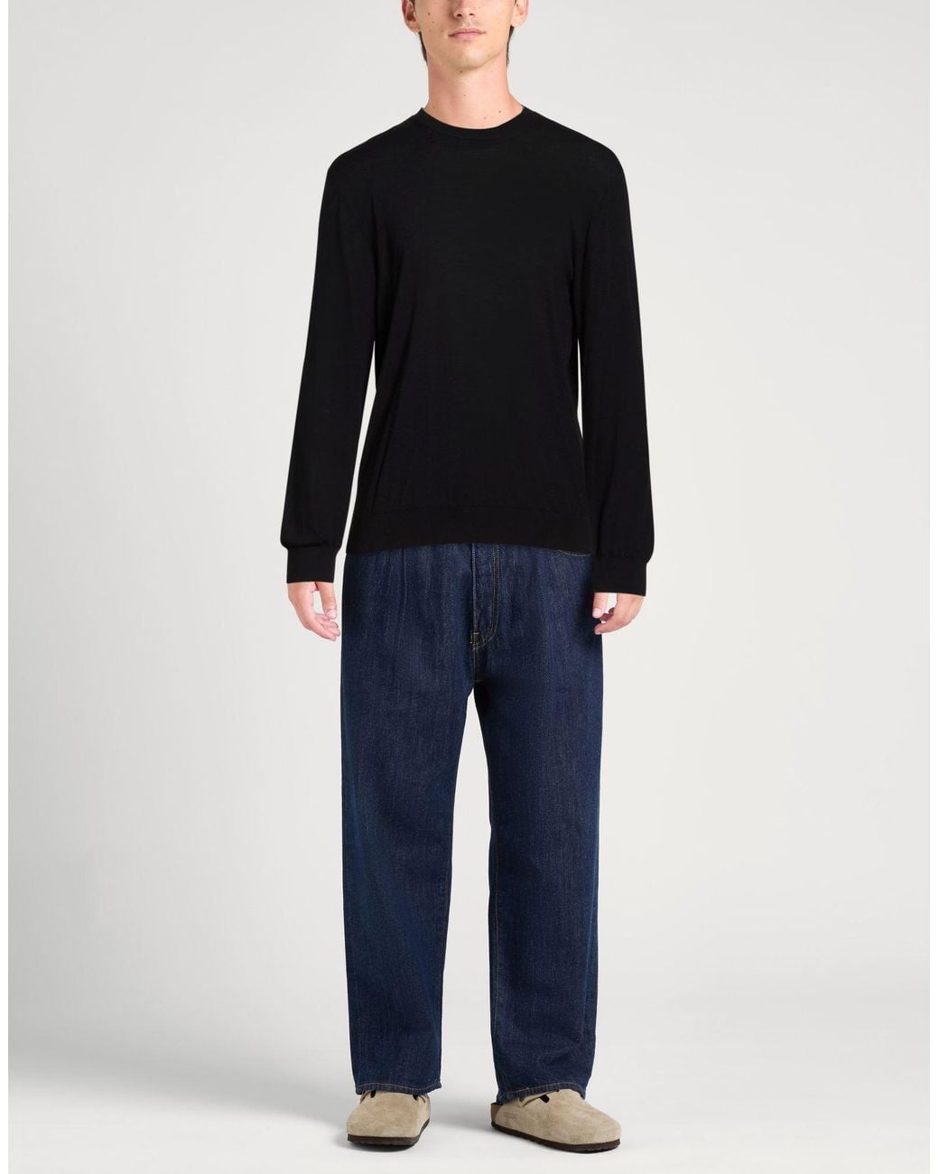 Cruciani Black Sweater Wool for men