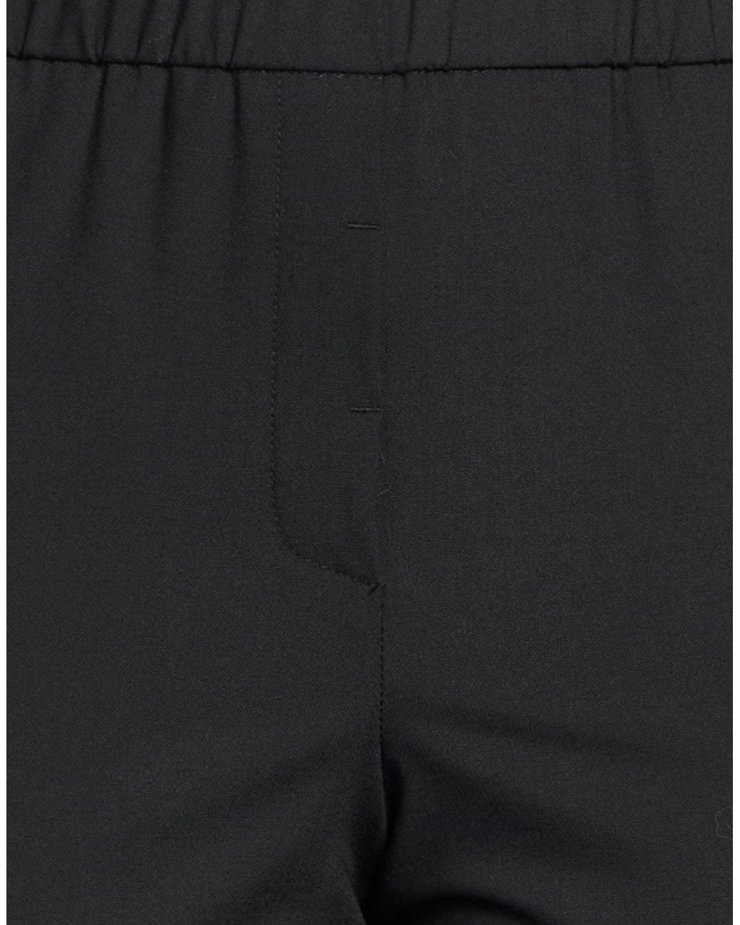 Peserico Black Pants Polyester, Wool, Elastane