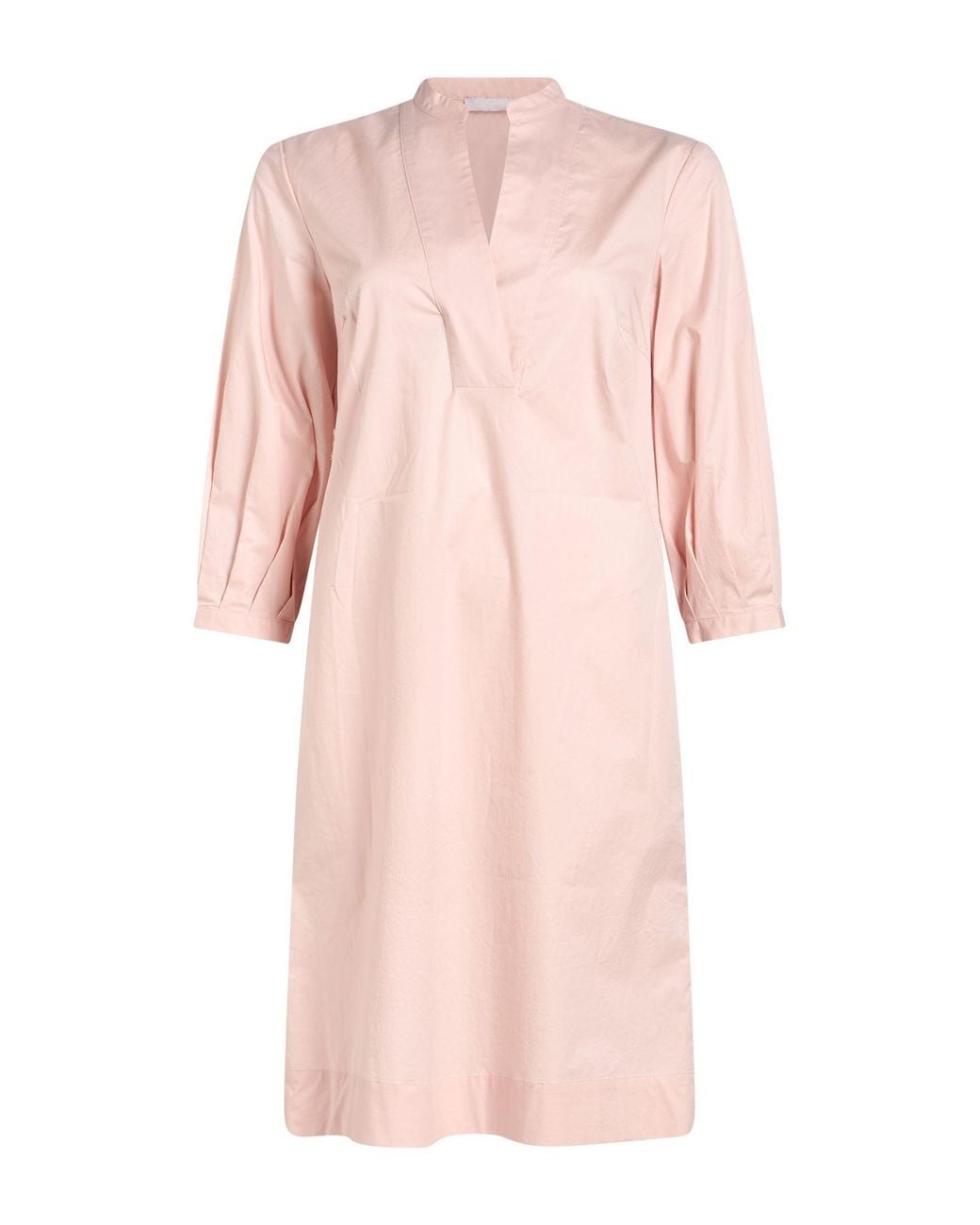 Peserico Pink Light Midi Dress Cotton, Elastane