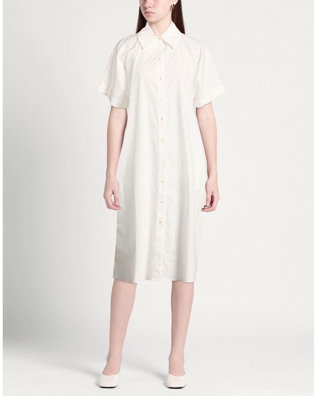 Momoní White Midi Dress