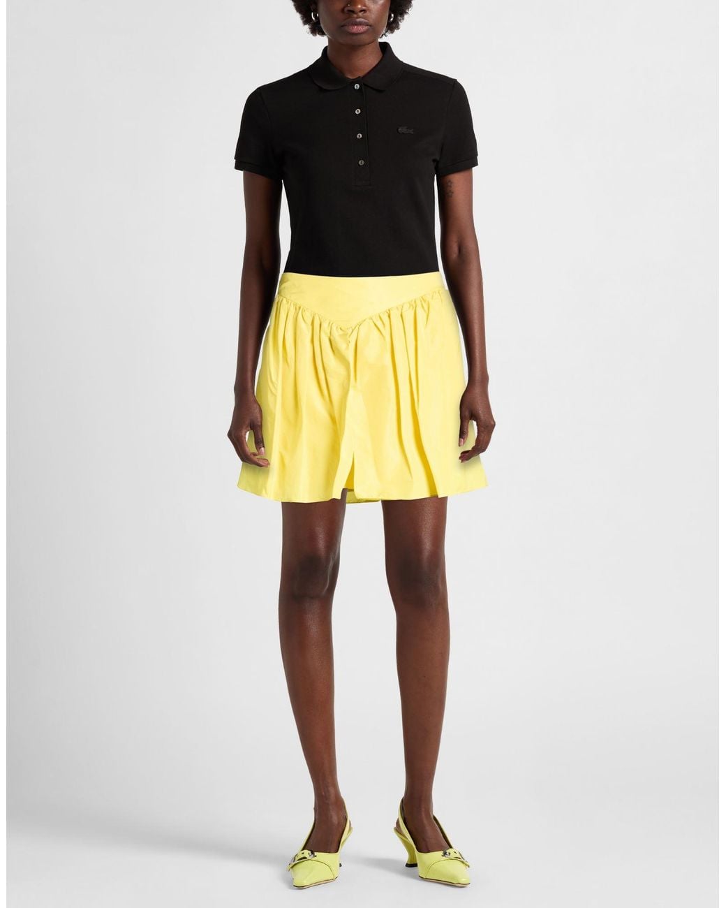 Pinko Yellow Mini Skirt
