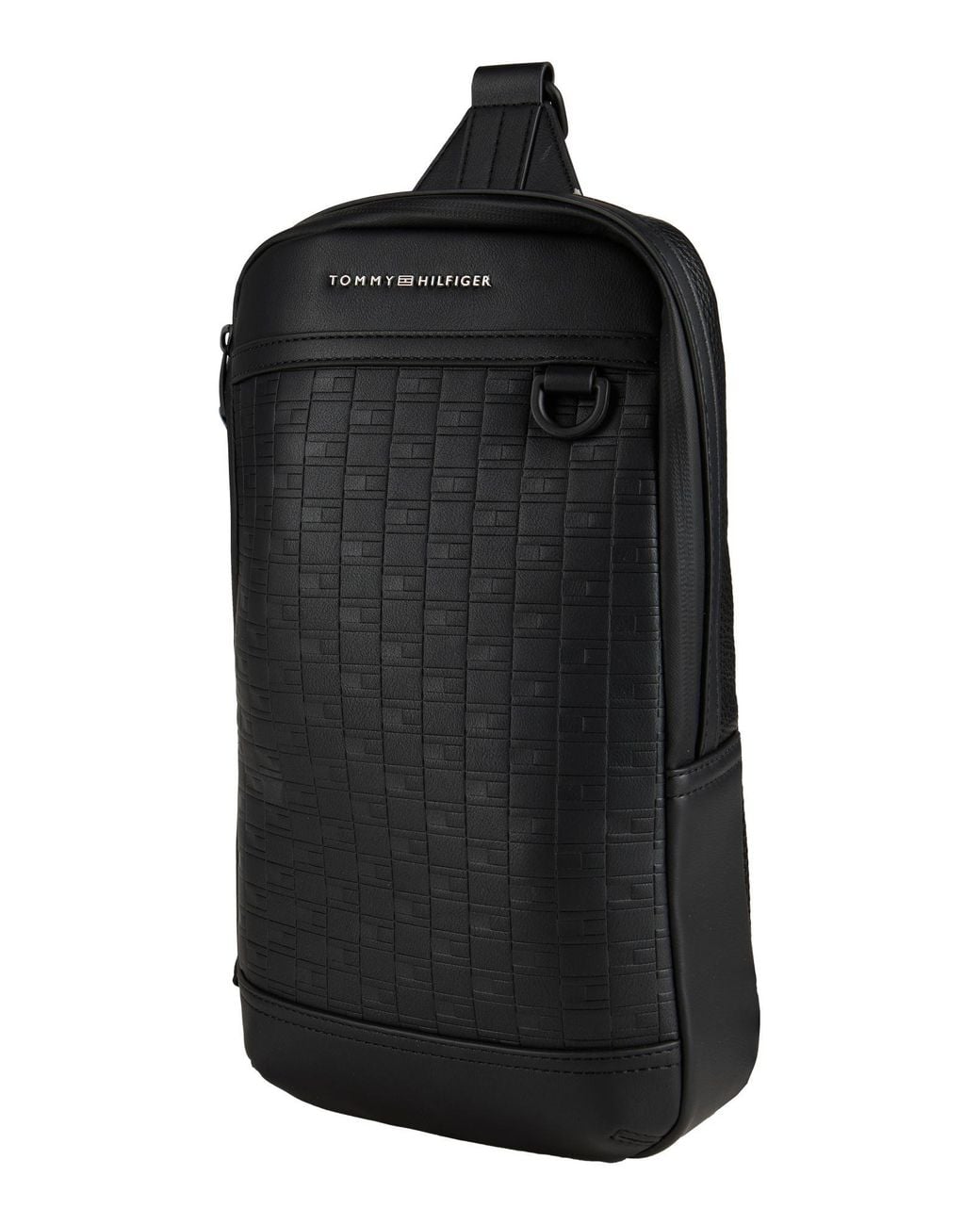 Tommy Hilfiger Black Backpack Polyurethane, Polyester for men