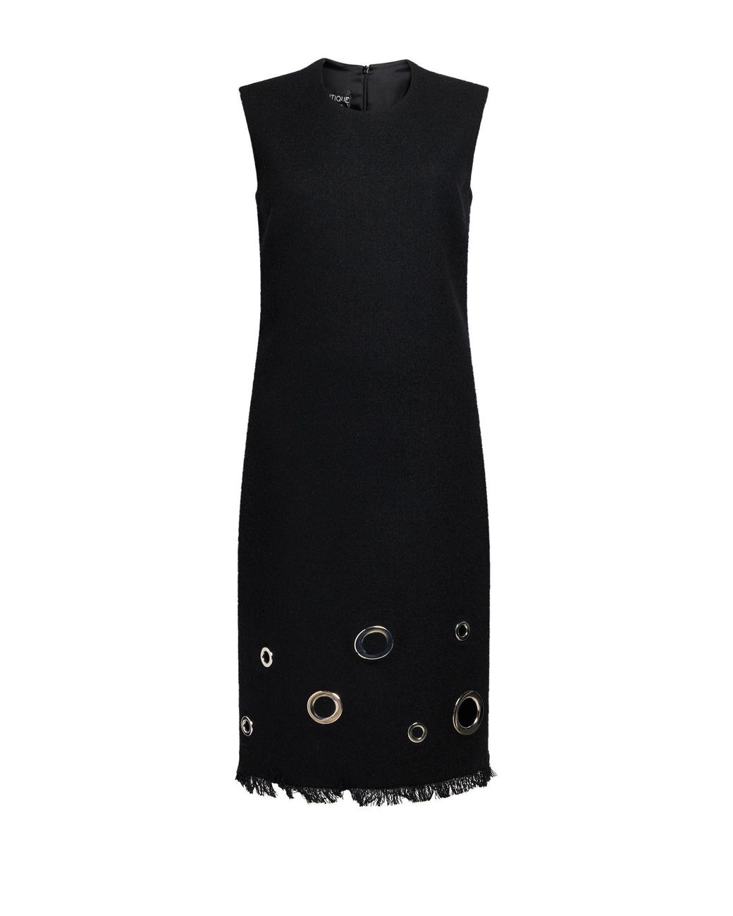 Boutique Moschino Black Midi Dress Wool, Polyester, Polyamide, Acrylic, Elastane