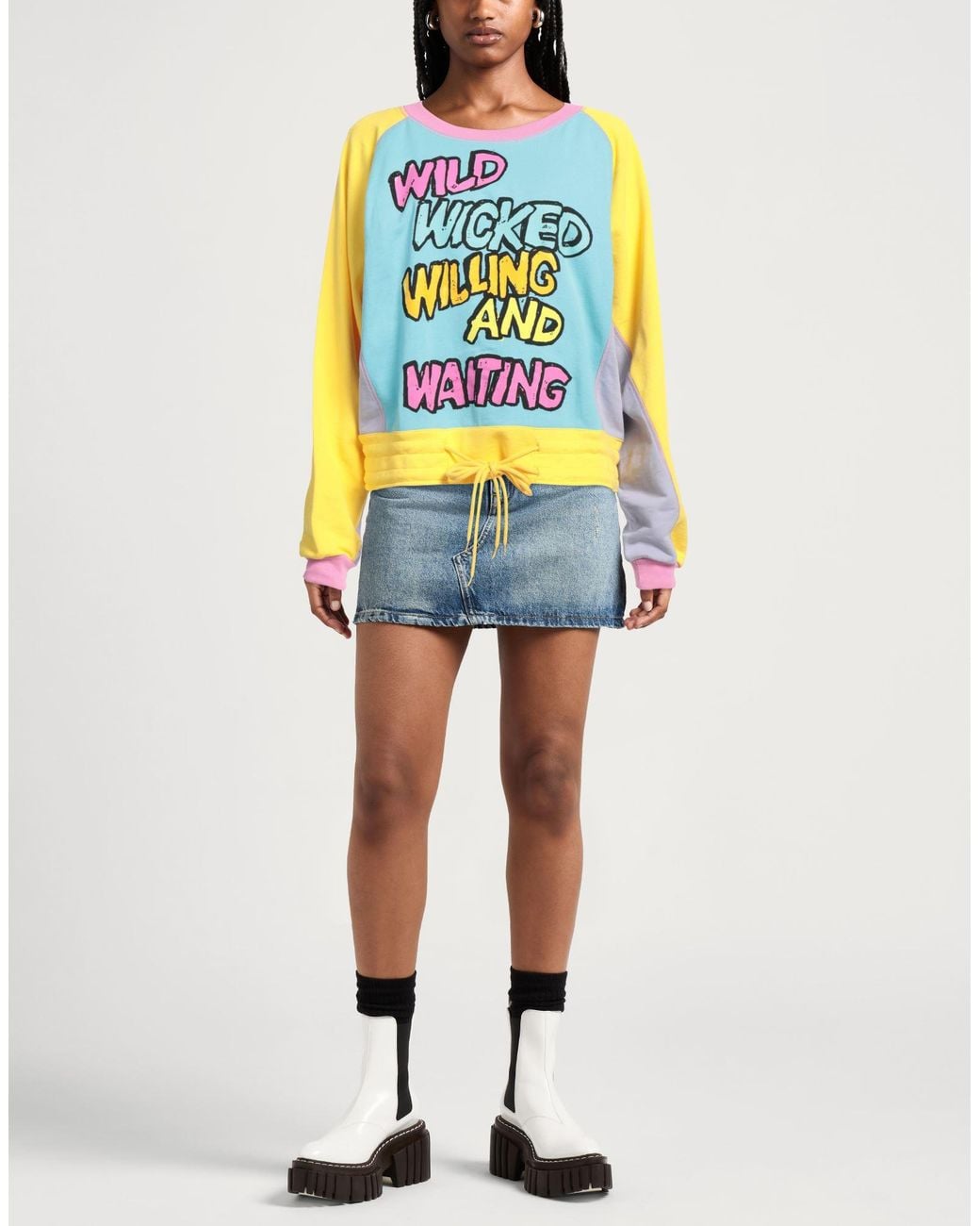 Jeremy Scott Gray Sweatshirt Cotton