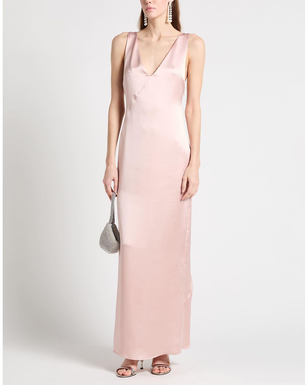 ViCOLO Pink Maxi Dress Polyester