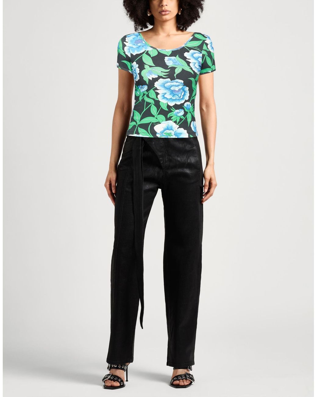 KENZO Blue T-Shirt Cotton, Elastane