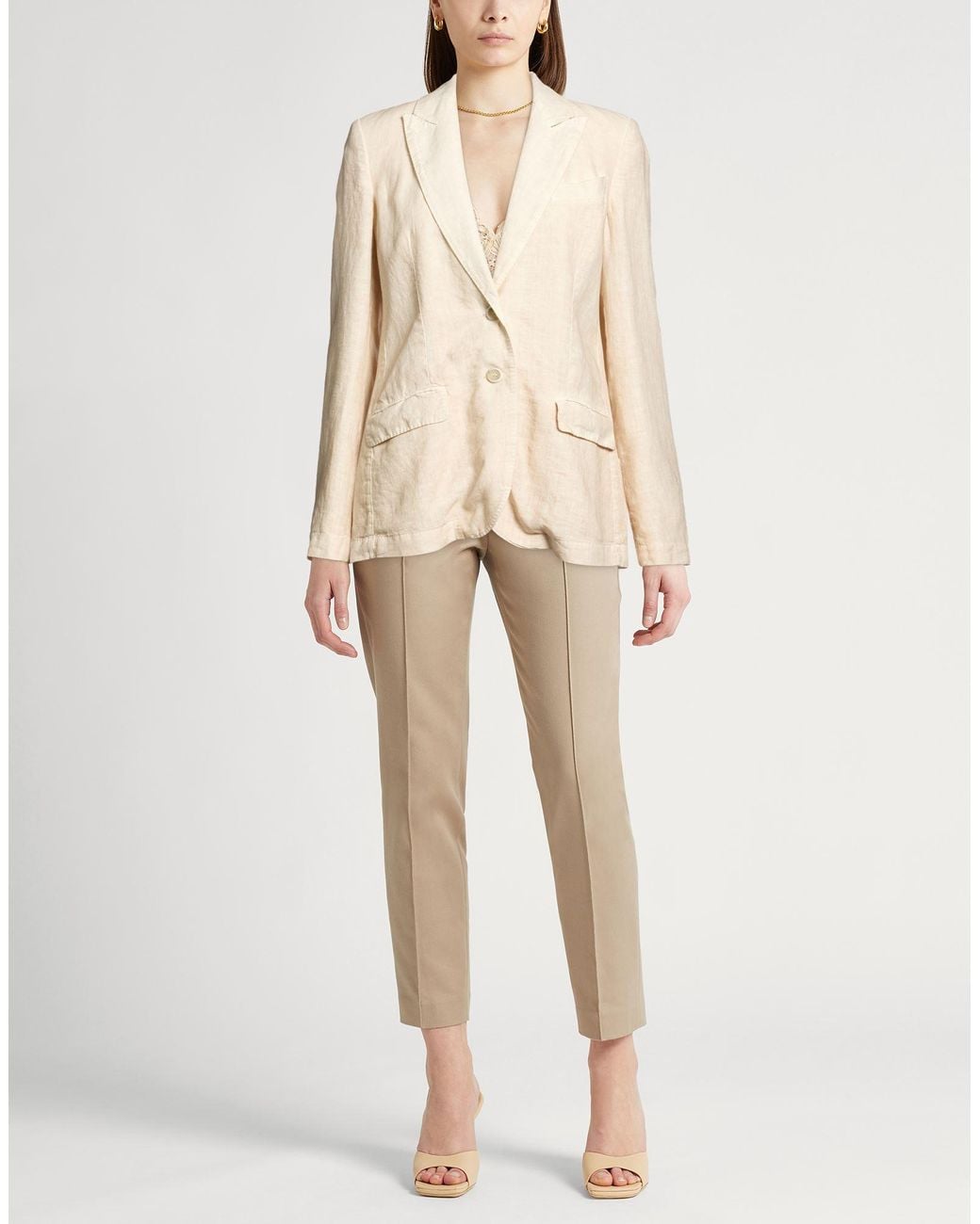 120% Lino Natural Blazer Linen