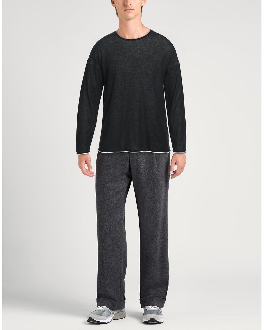 Isabel Benenato Black Sweater Cotton for men