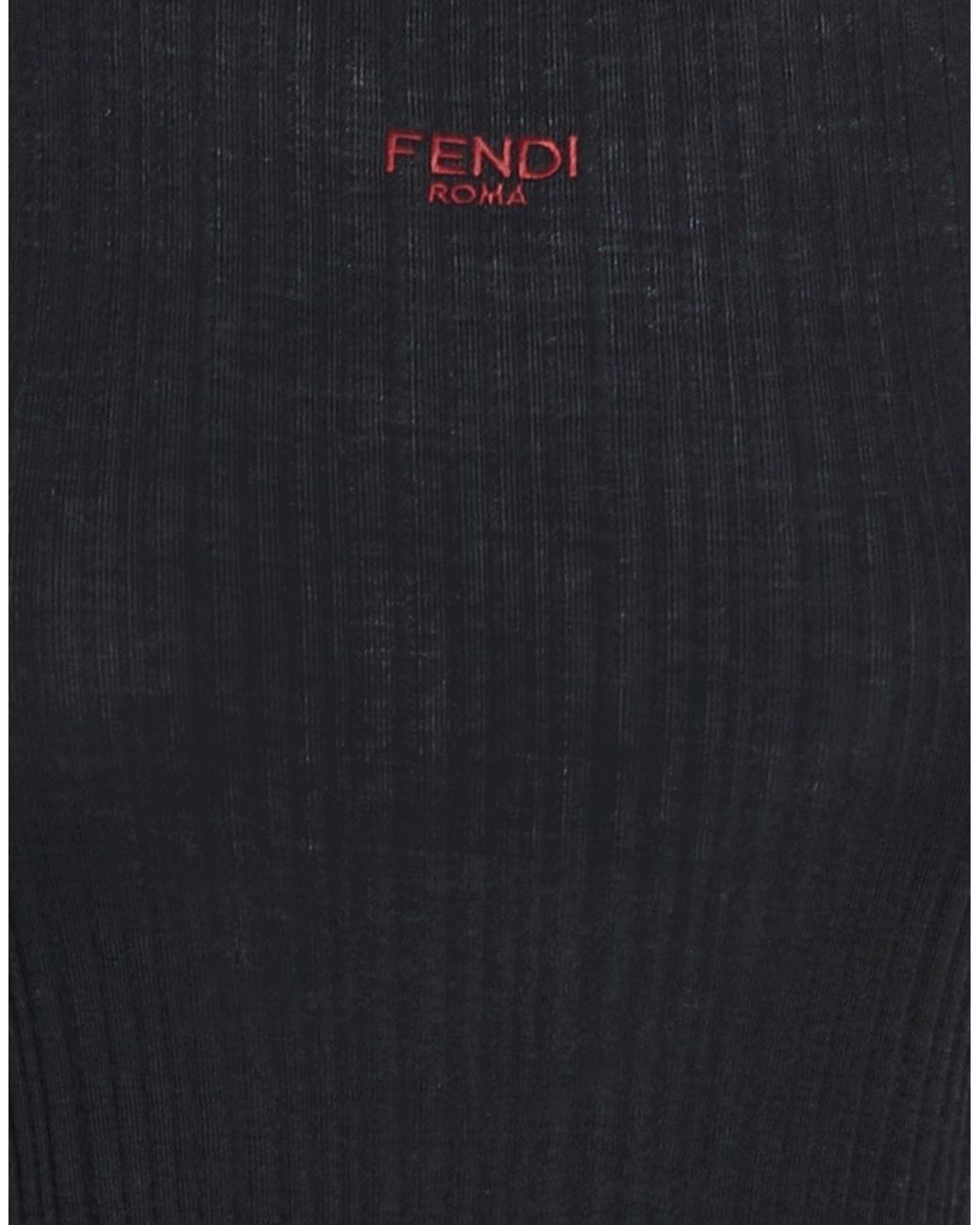 Fendi Black Top Virgin Wool