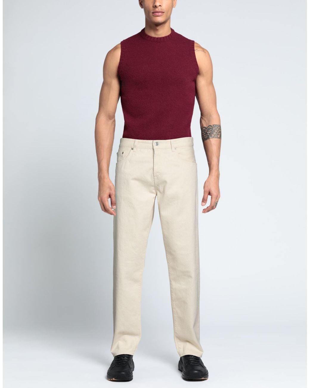 Department 5 White Jeans for men