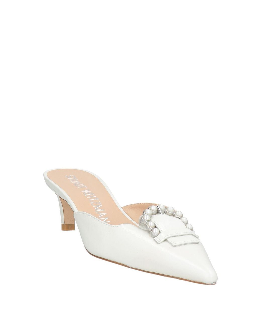 Stuart Weitzman Natural Mules & Clogs