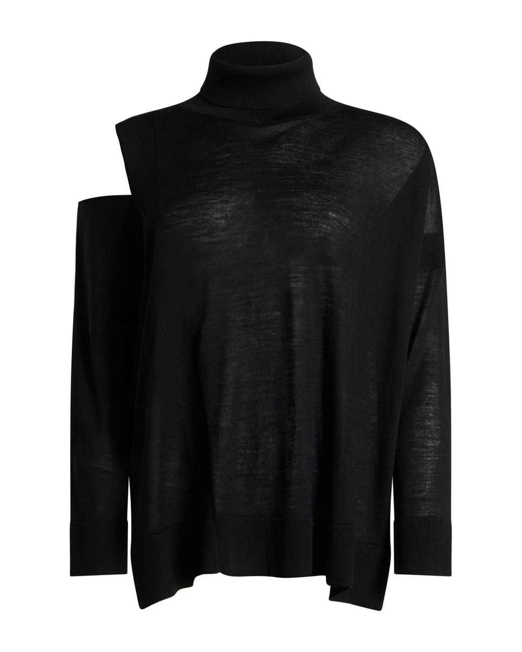 Manila Grace Black Turtleneck Acrylic, Wool, Viscose
