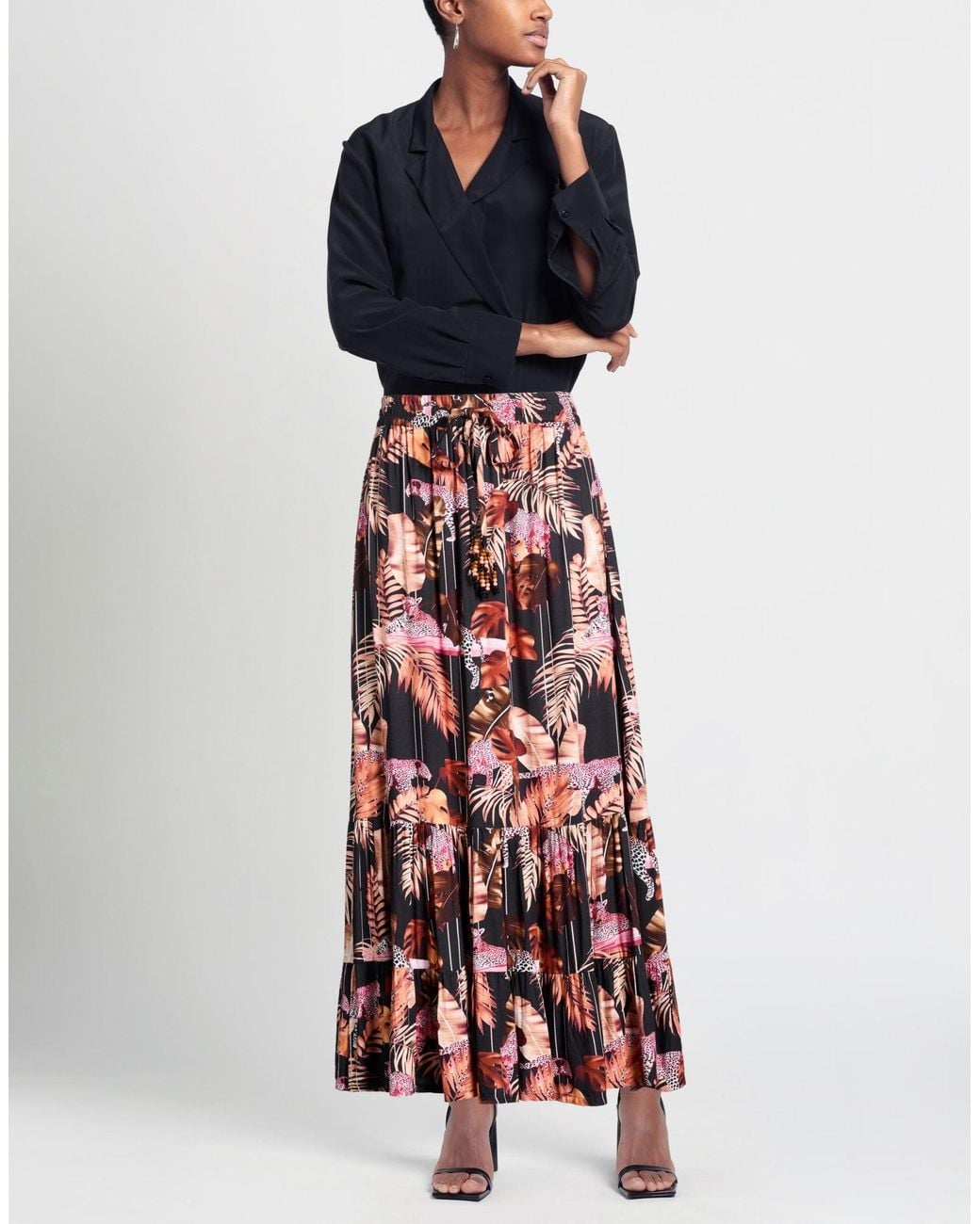 CONNOR & BLAKE Red Maxi Skirt Viscose