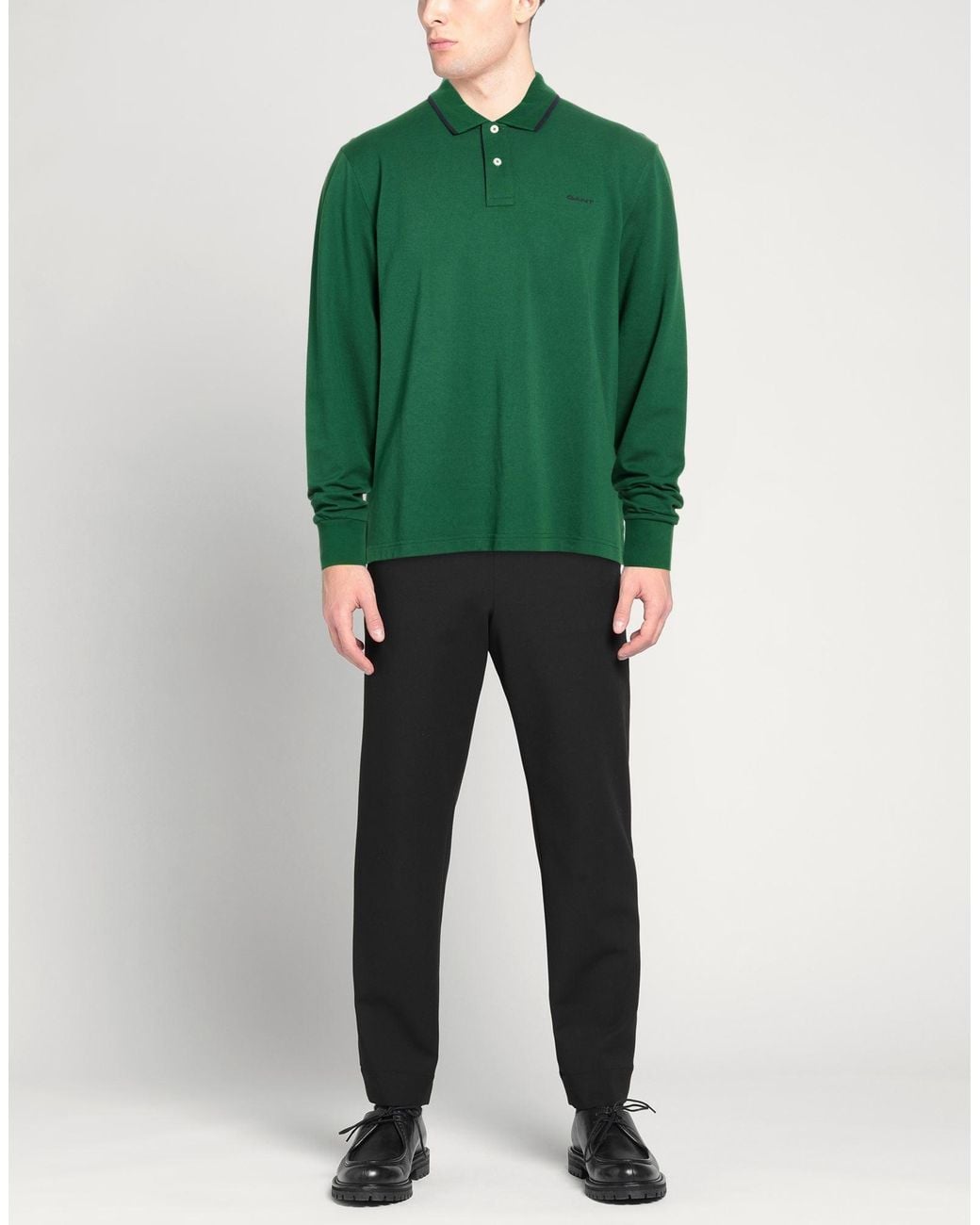 Gant Green Polo Shirt Cotton, Polyester for men