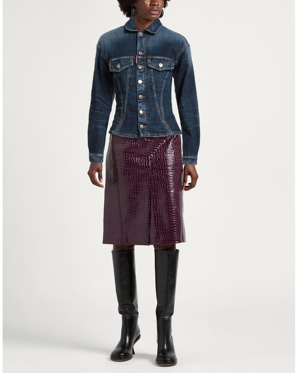 DSquared² Blue Denim Outerwear