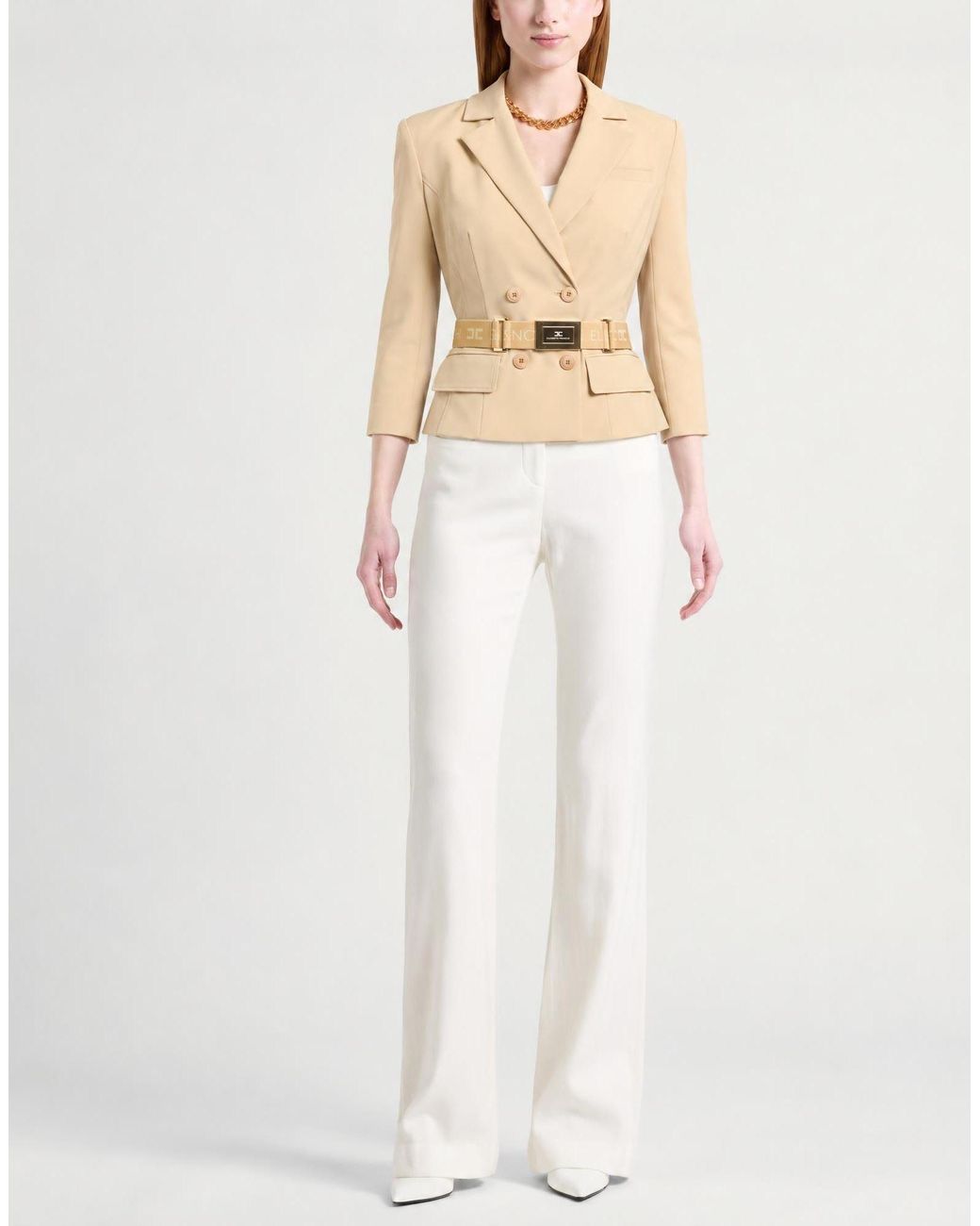 Elisabetta Franchi Natural Blazer