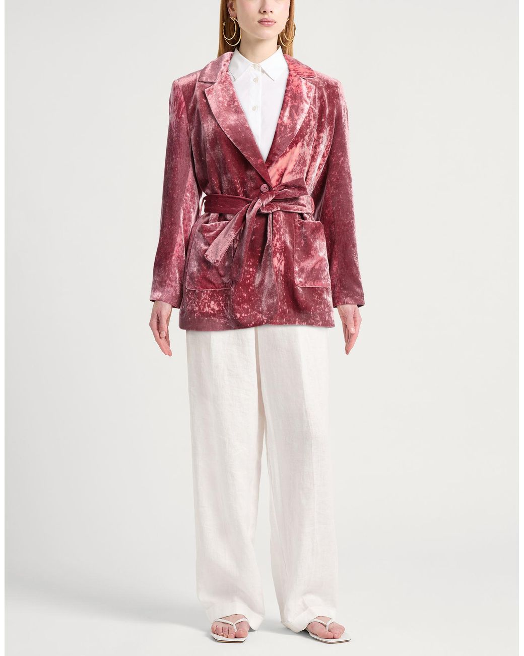 Manila Grace Red Blazer