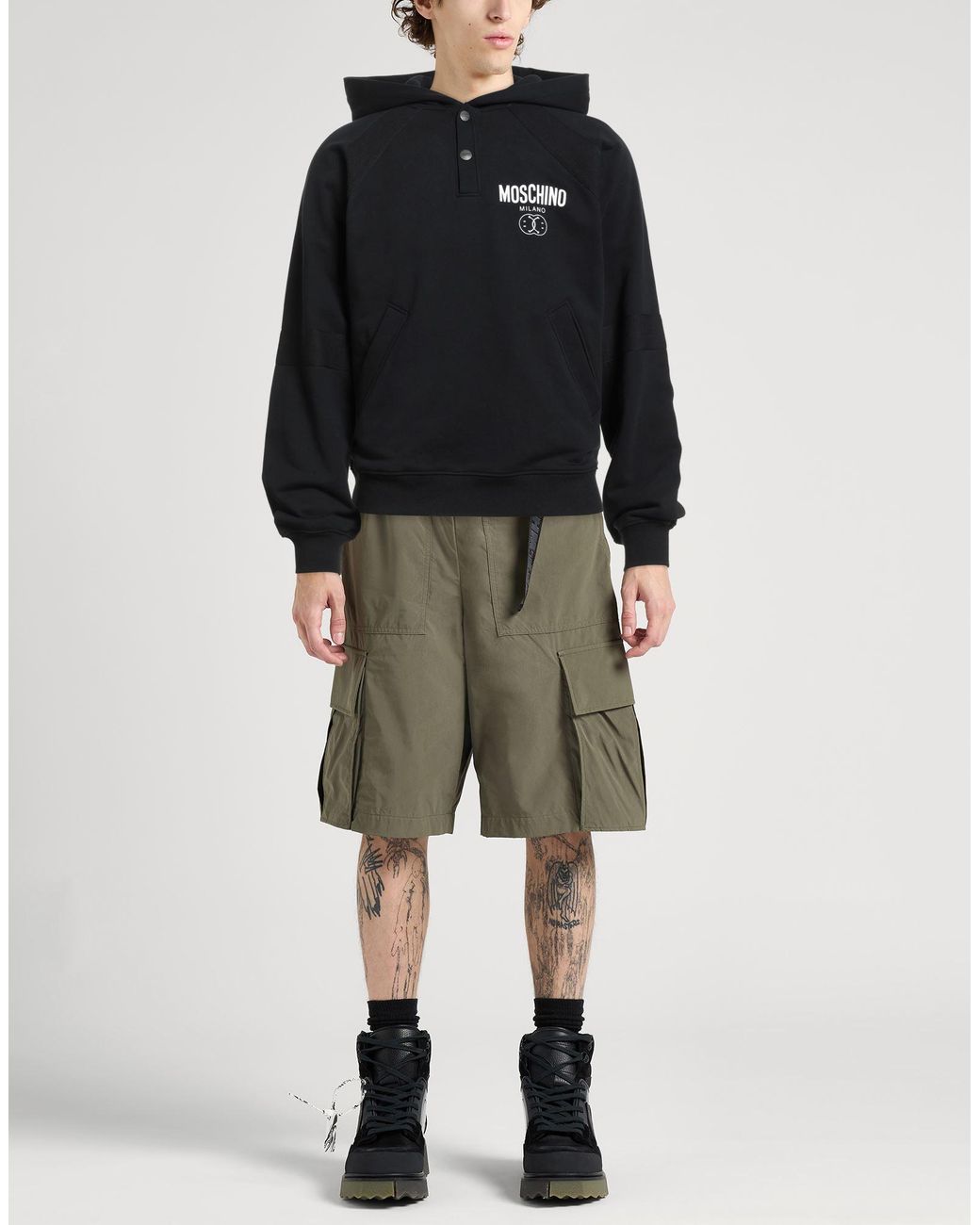 Moschino Blue Couture Sweatshirt Cotton for men