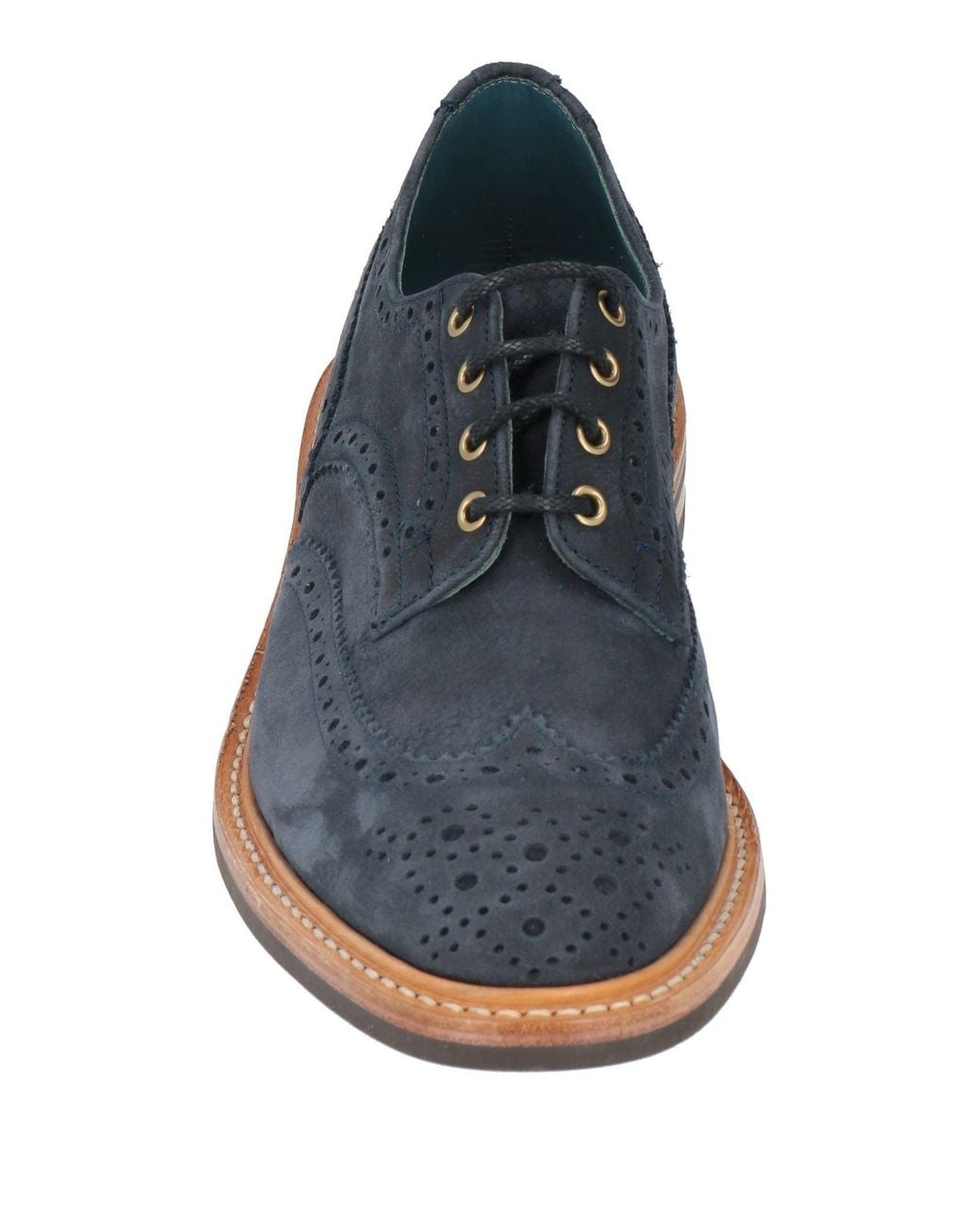 Tricker's Blue Lace-Up Shoes for men
