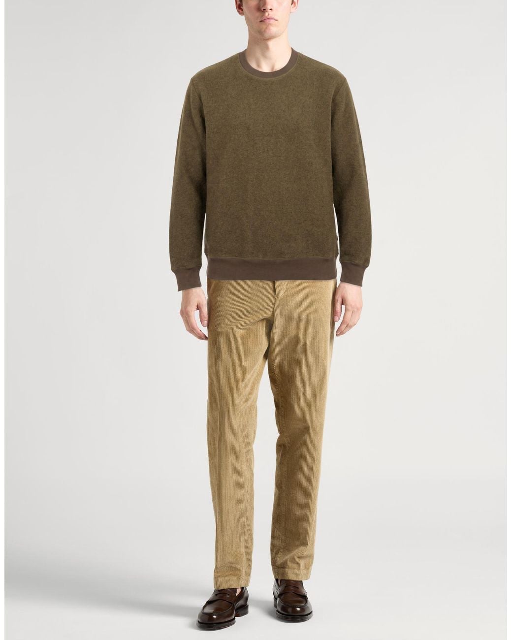 Tod's Green Military Sweatshirt Cashmere, Virgin Wool for men