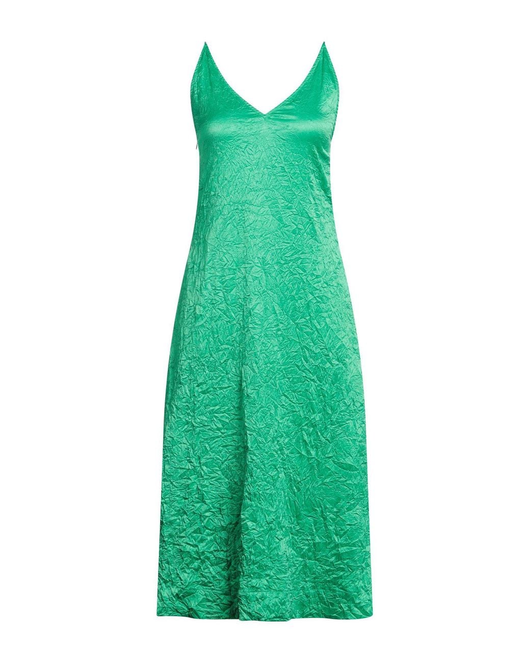 Ganni Green Midi Dress