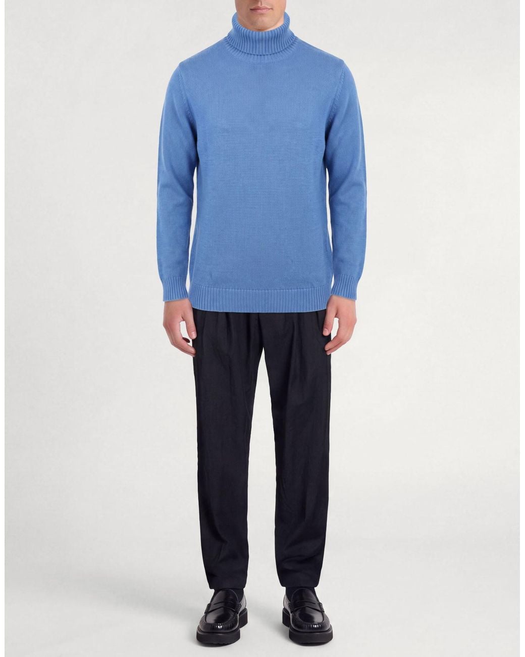 Drumohr Blue Turtleneck for men