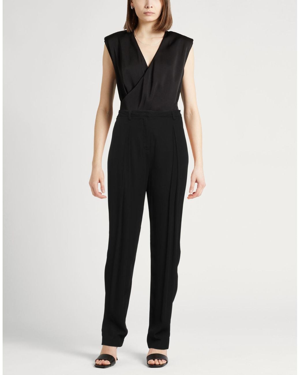 Fabiana Filippi Black Embellished High-Waisted Crepe Pants