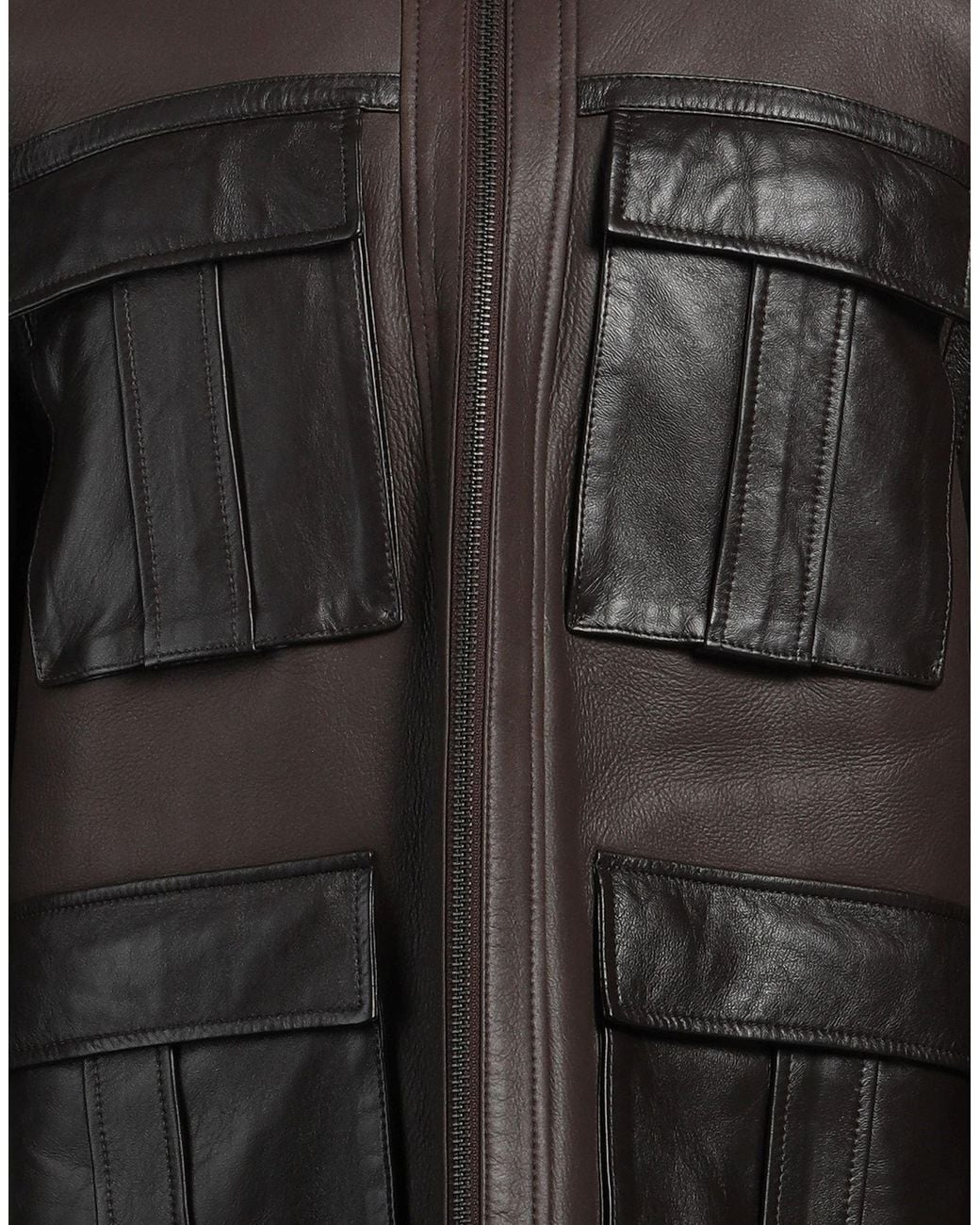 Dondup Black Jacket Shearling for men